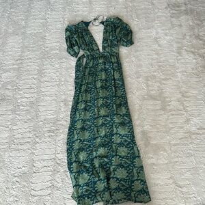 Printed floral maxi dress